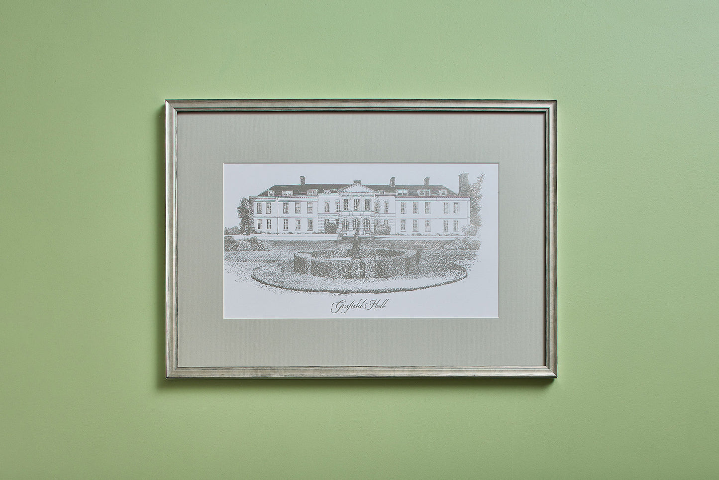 Silver Framed Foil Block Print