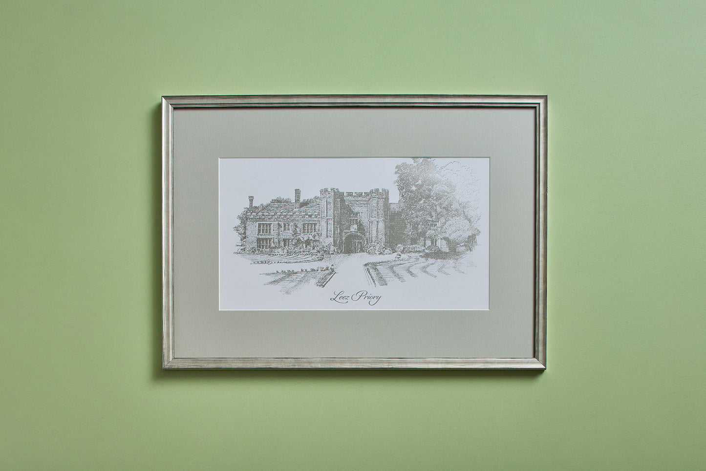 Silver Framed Foil Block Print